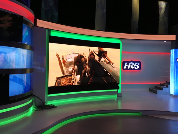 哈爾濱電視臺(tái)室內(nèi)LED顯示屏