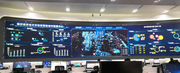 三思案例·山東臨沂P1.25室內(nèi)全彩屏，顯示面積87㎡