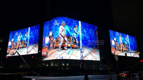 Figueroa，洛杉磯，加州戶外弧形大屏