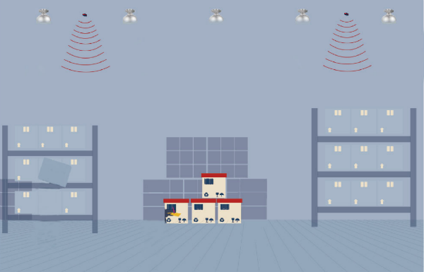 無人值守（使用調(diào)光后，燈具亮度降低）