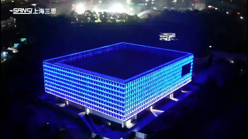 新看點,成都城東,體育公園,建筑,泛光,顯示方案