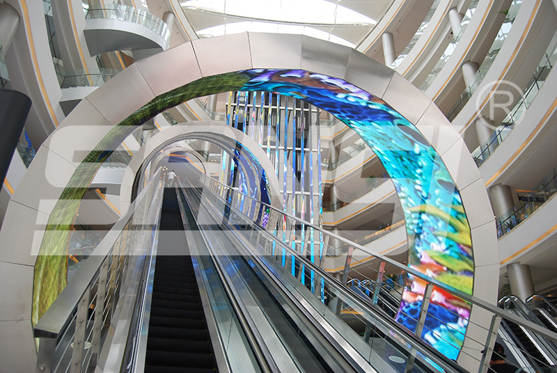 柔性屏,LED大屏,商業(yè)應(yīng)用場(chǎng)景