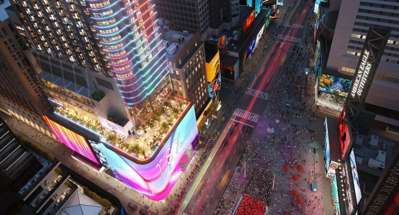 紐約TSX百老匯1800㎡巨幕,三思LED,硬核科技,打造沉浸式,娛樂新地標(biāo)