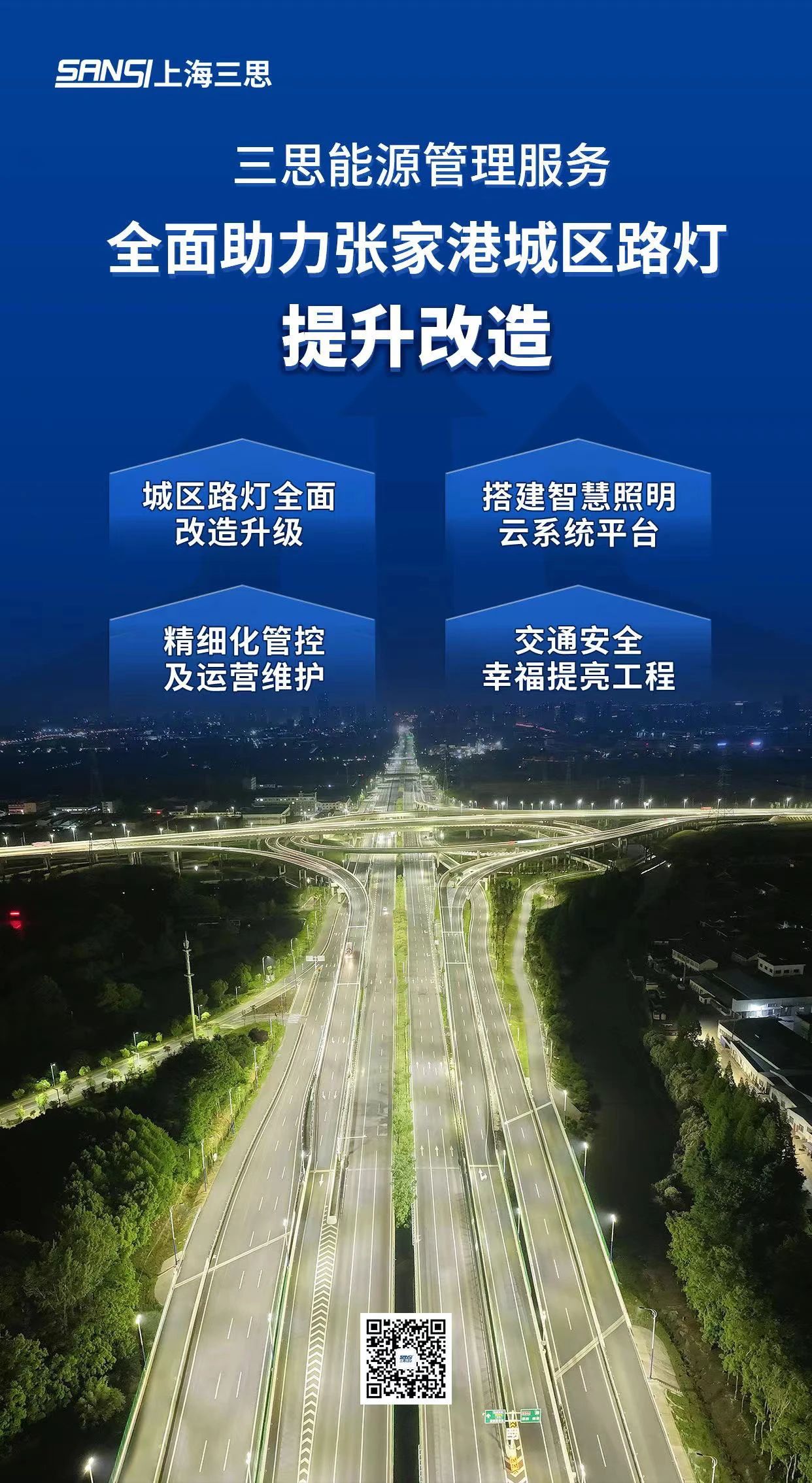 重磅,三思,能源管理服務(wù),全面助力,張家港,城區(qū),路燈升級改造
